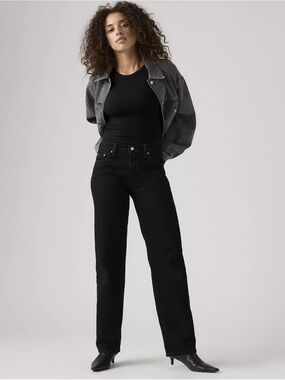 Levi's 501 '90s Straight-Leg Classic Jeans Rinse Blacktop Black
